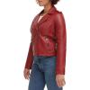 imageLevis Womens The Classic Faux Leather Moto Jacket Regular amp Plus SizeDeep Cherry Red