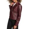 imageLevis Womens The Classic Faux Leather Moto Jacket Regular amp Plus SizeFig Gloss Pu