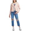 imageLevis Womens The Classic Faux Leather Moto Jacket Regular amp Plus SizeScallop Shell Pink