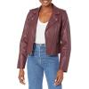 imageLevis Womens The Classic Faux Leather Moto Jacket Regular amp Plus SizeWalnut