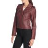 imageLevis Womens The Classic Faux Leather Moto Jacket Regular amp Plus SizeWalnut