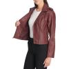 imageLevis Womens The Classic Faux Leather Moto Jacket Regular amp Plus SizeWalnut