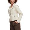 imageLevis Womens The Classic Faux Leather Moto Jacket Regular amp Plus SizeWhite Oyster