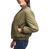 imageLevis womens Womens Diamond Quilted Bomber Jacket With Front Pockets  Regular amp Plus SizesArmy Green Sherpa Lined