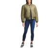 imageLevis womens Womens Diamond Quilted Bomber Jacket With Front Pockets  Regular amp Plus SizesArmy Green Sherpa Lined