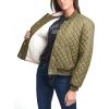 imageLevis womens Womens Diamond Quilted Bomber Jacket With Front Pockets  Regular amp Plus SizesArmy Green Sherpa Lined