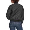imageLevis womens Womens Diamond Quilted Bomber Jacket With Front Pockets  Regular amp Plus SizesBlack Sherpa Lined