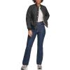 imageLevis womens Womens Diamond Quilted Bomber Jacket With Front Pockets  Regular amp Plus SizesBlack Sherpa Lined