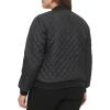 imageLevis womens Womens Diamond Quilted Bomber Jacket With Front Pockets  Regular amp Plus SizesBlack Sherpa Lined