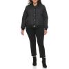 imageLevis womens Womens Diamond Quilted Bomber Jacket With Front Pockets  Regular amp Plus SizesBlack Sherpa Lined