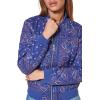 imageLevis womens Womens Diamond Quilted Bomber Jacket With Front Pockets  Regular amp Plus SizesBlue Bandana