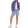 imageLevis womens Womens Diamond Quilted Bomber Jacket With Front Pockets  Regular amp Plus SizesBlue Bandana