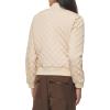 imageLevis womens Womens Diamond Quilted Bomber Jacket With Front Pockets  Regular amp Plus SizesCream Ivory