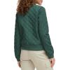imageLevis womens Womens Diamond Quilted Bomber Jacket With Front Pockets  Regular amp Plus SizesDarkest Spruce