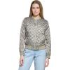 imageLevis womens Womens Diamond Quilted Bomber Jacket With Front Pockets  Regular amp Plus SizesGreen Faded Bandana