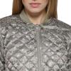 imageLevis womens Womens Diamond Quilted Bomber Jacket With Front Pockets  Regular amp Plus SizesGreen Faded Bandana