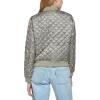 imageLevis womens Womens Diamond Quilted Bomber Jacket With Front Pockets  Regular amp Plus SizesGreen Faded Bandana