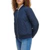 imageLevis womens Womens Diamond Quilted Bomber Jacket With Front Pockets  Regular amp Plus SizesNavy