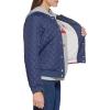 imageLevis womens Womens Diamond Quilted Bomber Jacket With Front Pockets  Regular amp Plus SizesNavy Sherpa Lined