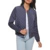 imageLevis womens Womens Diamond Quilted Bomber Jacket With Front Pockets  Regular amp Plus SizesOdyssey Grey