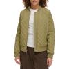 imageLevis womens Womens Diamond Quilted Bomber Jacket With Front Pockets  Regular amp Plus SizesOlive Tree