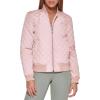 imageLevis womens Womens Diamond Quilted Bomber Jacket With Front Pockets  Regular amp Plus SizesRose Mist
