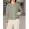 imageLevis womens Womens Diamond Quilted Bomber Jacket With Front Pockets  Regular amp Plus SizesSea Green