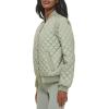 imageLevis womens Womens Diamond Quilted Bomber Jacket With Front Pockets  Regular amp Plus SizesSeafoam Sherpa Lined