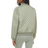 imageLevis womens Womens Diamond Quilted Bomber Jacket With Front Pockets  Regular amp Plus SizesSeafoam Sherpa Lined