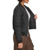 imageLevis womens Womens Diamond Quilted Bomber Jacket With Front Pockets  Regular amp Plus SizesShade Black