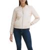 imageLevis womens Womens Diamond Quilted Bomber Jacket With Front Pockets  Regular amp Plus SizesShell Pink