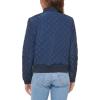 imageLevis womens Womens Diamond Quilted Bomber Jacket With Front Pockets  Regular amp Plus SizesWashed Navy