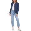 imageLevis womens Womens Diamond Quilted Bomber Jacket With Front Pockets  Regular amp Plus SizesWashed Navy