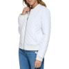 imageLevis womens Womens Diamond Quilted Bomber Jacket With Front Pockets  Regular amp Plus SizesWhite