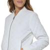 imageLevis womens Womens Diamond Quilted Bomber Jacket With Front Pockets  Regular amp Plus SizesWhite