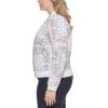 imageLevis womens Womens Diamond Quilted Bomber Jacket With Front Pockets  Regular amp Plus SizesWhite Navy Bandana
