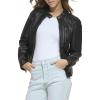 imageLevis Womens Faux Leather Motocross Racer Jacket Standard and PlusBlack