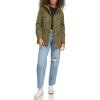 imageLevis Womens Four Pocket Hooded Military JacketOlive Cotton