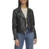imageLevis Womens Smooth Faux Leather MotoBlack