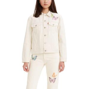 imageLevis Womens ExBoyfriend Trucker Jacket Also Available in PlusLight White Pattern