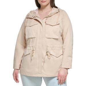 imageLevis Womens Four Pocket Hooded Military JacketFrappe