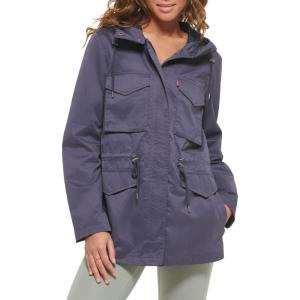 imageLevis Womens Four Pocket Hooded Military JacketOdyssey Grey