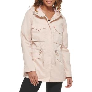 imageLevis Womens Four Pocket Hooded Military JacketPeach Puree