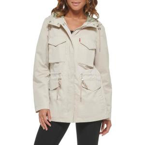 imageLevis Womens Four Pocket Hooded Military JacketSand