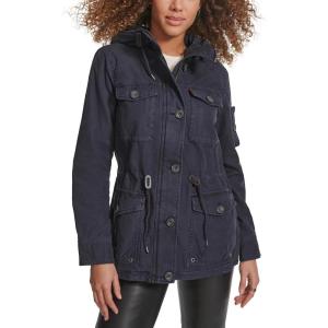 imageLevis Womens Lightweight Cotton Military Jacket Standard amp Plus SizesNavy