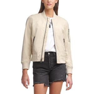 imageLevis Womens Melanie Newport Bomber Jacket Regular amp Plus SizeBleached Sand