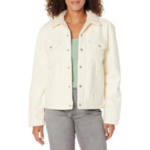 imageLevis Womens Premium ExBoyfriend Sherpa JacketGreat Minds Ecru