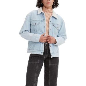imageLevis Womens Premium ExBoyfriend Sherpa JacketIndigo Worn in