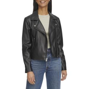 imageLevis Womens Smooth Faux Leather MotoBlack