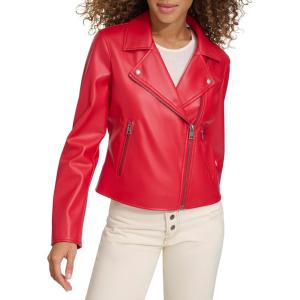 imageLevis Womens Smooth Faux Leather MotoRed
